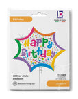 Birthday Confetti Burst (Helium)- 27 Inches