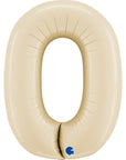 Number 0 Satin Cream (Helium) - 26 Inches