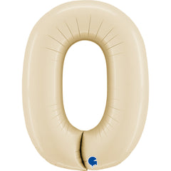 Number 0 Satin Cream (Helium) - 26 Inches