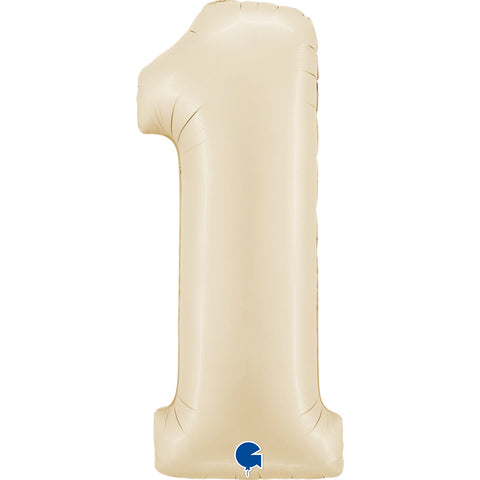 Number 1 Satin Cream (Helium) - 26 Inches