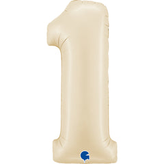 Number 1 Satin Cream (Helium) - 26 Inches