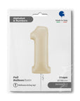 Number 1 Satin Cream (Helium) - 26 Inches