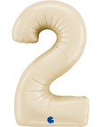 Number 2 Satin Cream (Helium) - 26 Inches