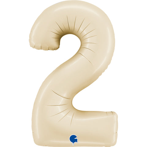 Number 2 Satin Cream (Helium) - 26 Inches