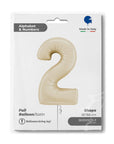 Number 2 Satin Cream (Helium) - 26 Inches