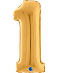 Number 1 Gold (Helium) - 26 Inches