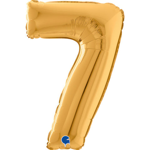 Number 7 Gold (Helium) - 26 Inches