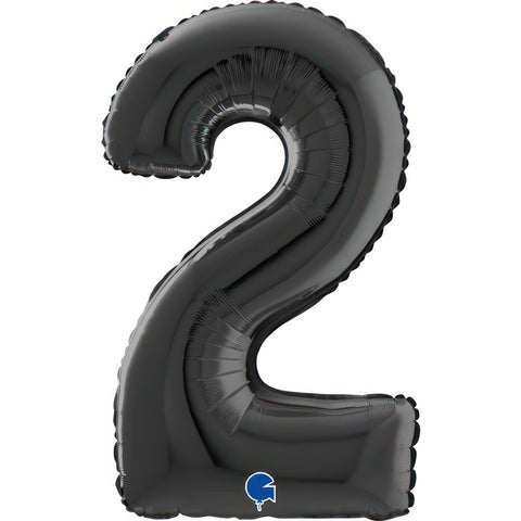 Number 2 Black (Helium) - 26 Inches