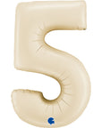 Number 5 Satin Cream (Helium) - 26 Inches