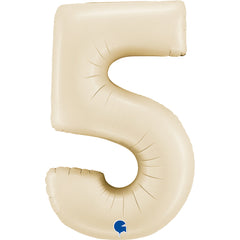 Number 5 Satin Cream (Helium) - 26 Inches