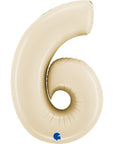 Number 6 Satin Cream (Helium) - 26 Inches