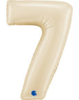 Number 7 Satin Cream (Helium) - 26 Inches