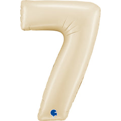 Number 7 Satin Cream (Helium) - 26 Inches