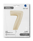 Number 7 Satin Cream (Helium) - 26 Inches