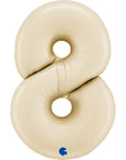 Number 8 Satin Cream (Helium) - 26 Inches