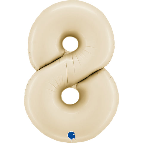 Number 8 Satin Cream (Helium) - 26 Inches