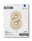 Number 8 Satin Cream (Helium) - 26 Inches