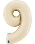 Number 9 Satin Cream (Helium) - 26 Inches