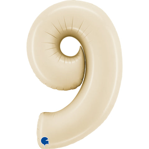 Number 9 Satin Cream (Helium) - 26 Inches