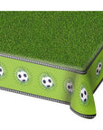 Plastic Table Cover 54In*84In Soccer Party- 1 Pc