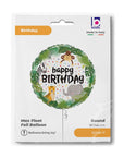 Round Jungle Birthday (Helium) - 18 Inches