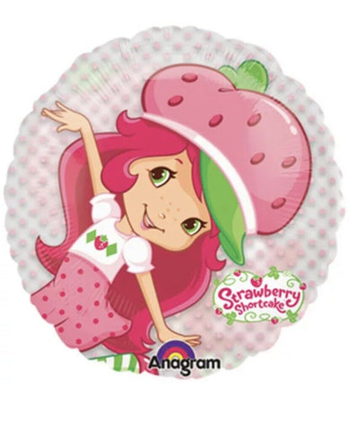 See Thru Strawberry Shortcake (Helium) - 26 Inches