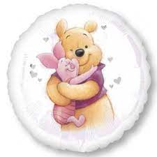 Round Pooh Love (Helium) - 18 Inches