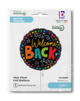 Round Colorful Welcome Back (Helium) - 18 Inches