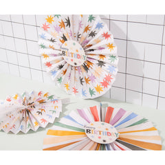 Paper Deco Fan Set Star Burst- 3pc