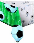 Plastic Table Cover 54In*84In 3D Soccer- 1 Pc