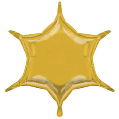 Gold 6 Star Point (Air-Filled)- 22 Inches