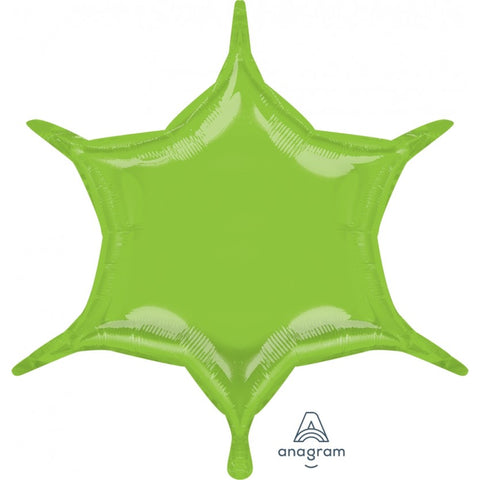 Lime Green 6 Star Point (Air-Filled)- 22 Inches