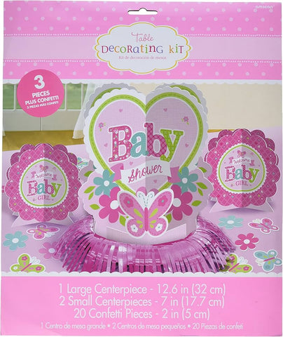 Welcome Little Baby Girl Table Decorating Kit-23pc