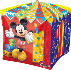 Ultra Shape Cube Mickey Age 1 (Helium) - 15 Inches