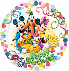 Round Mickey & Friends Party (Helium) - 18 Inches