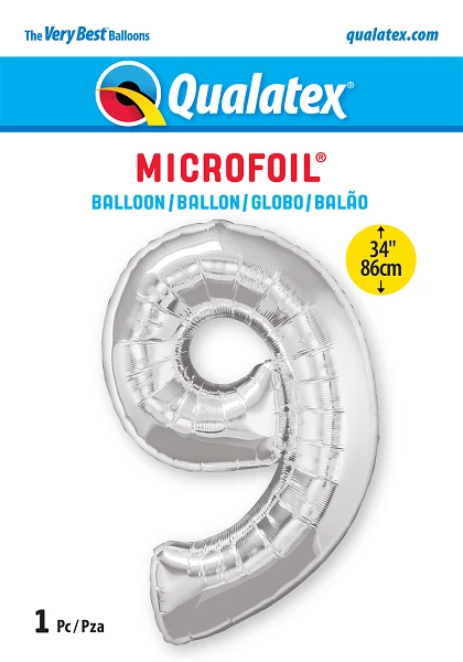 Number 9 (Helium) - 34 Inches