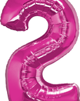 Number 2 Magenta (Helium) - 34 Inches