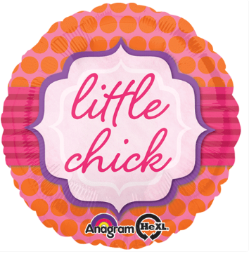 Round Little Chick (Helium) - 18 Inches