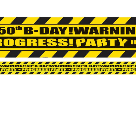 Party Tape 50th Birthday 45 Feet- 1Roll