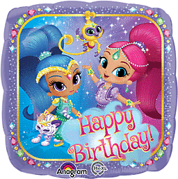 Round Shimmer and Shine Birthday (Helium) - 18 Inches