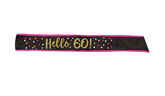 Party Sash Hello 60- 1Pc