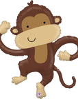 Monkey Buddy (Helium) - 40 Inches