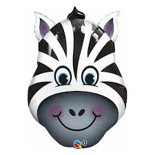 Zany Zebra (Helium) - 32 Inches