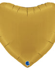 Heart Satin Gold (Helium) - 36 Inches