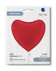 Heart Satin Red (Helium) - 36 Inches