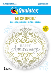 Round Anniversary Classic (Helium) - 18 Inches