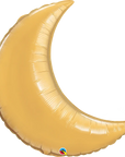 Gold Crescent (Moon) (Helium) - 36 Inches