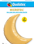 Gold Crescent (Moon) (Helium) - 36 Inches