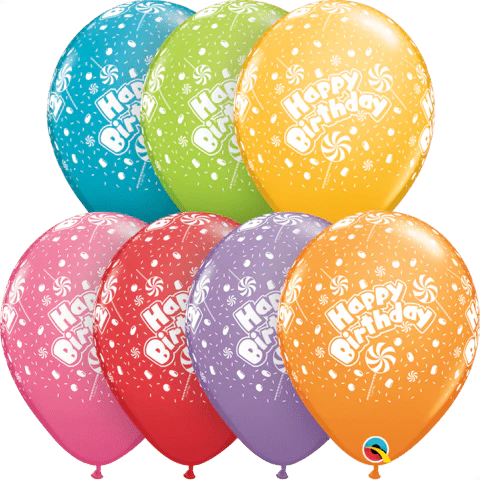 Birthday Candy A Round Latex Balloon (Helium/Air Filled) - 11 Inches