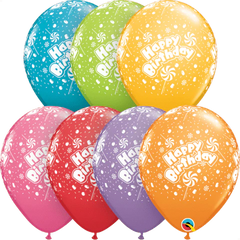 Birthday Candy A Round Latex Balloon (Helium/Air Filled) - 11 Inches